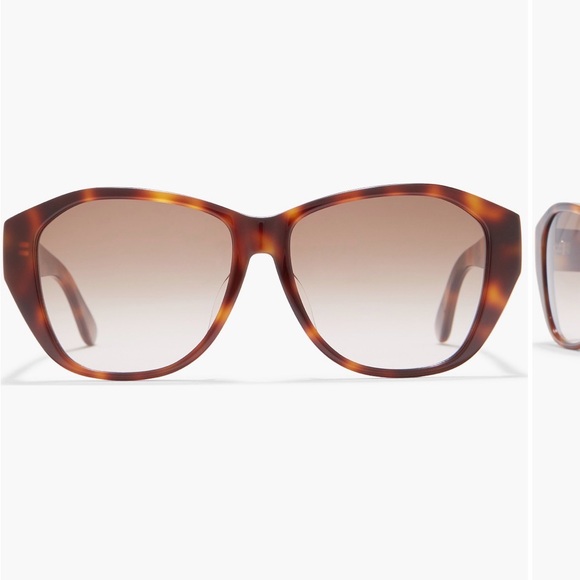 Yves Saint Laurent Tortoiseshell 56mm Gradiant Sunglasses - Picture 2 of 9